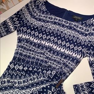 Tahari: Adjustable Print Dress